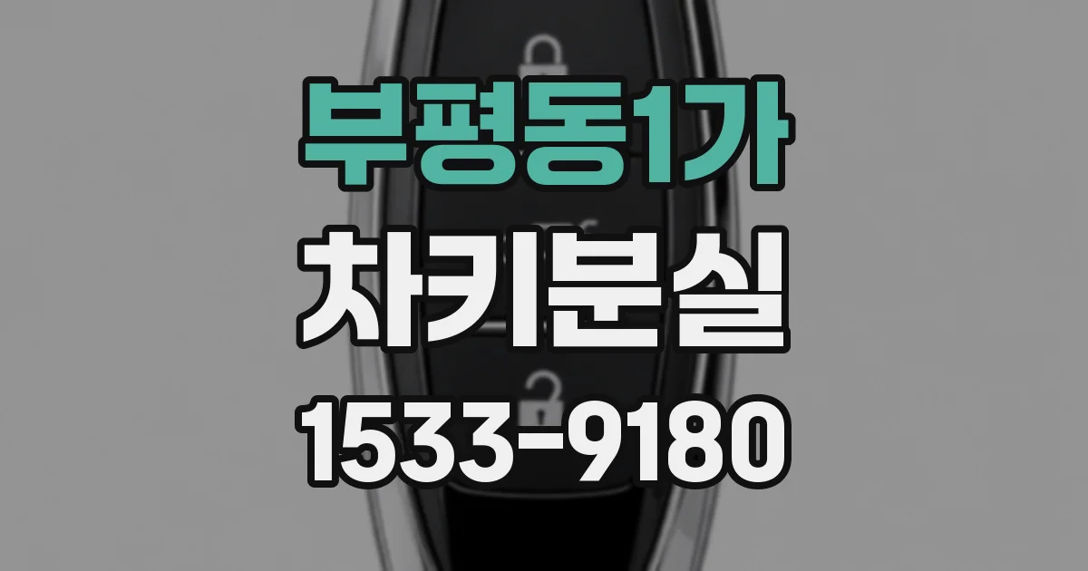 부평동1가 차키분실