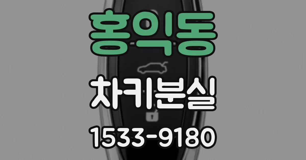 홍익동 차키분실