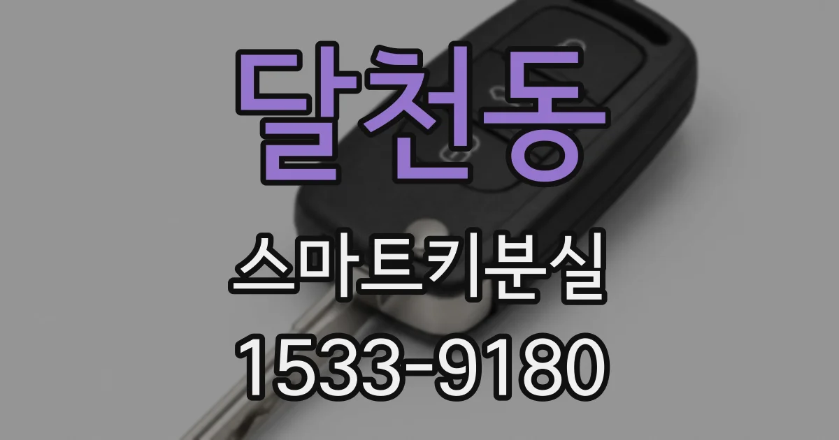 달천동 스마트키분실