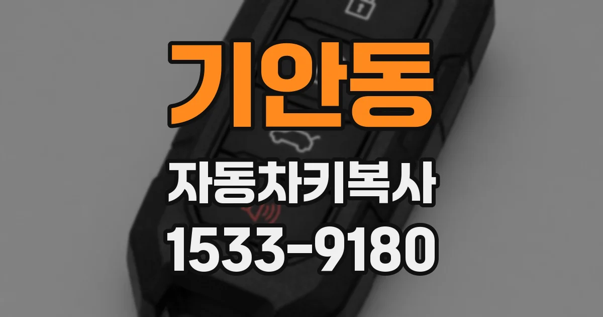 기안동 자동차키복사