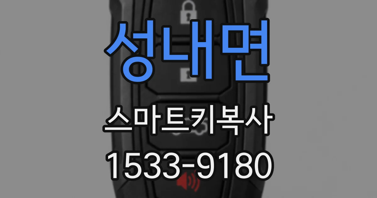 성내면 스마트키복사