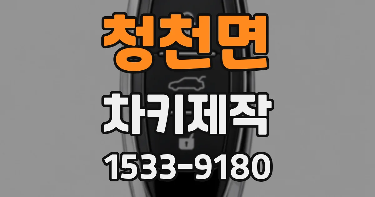 청천면 차키제작