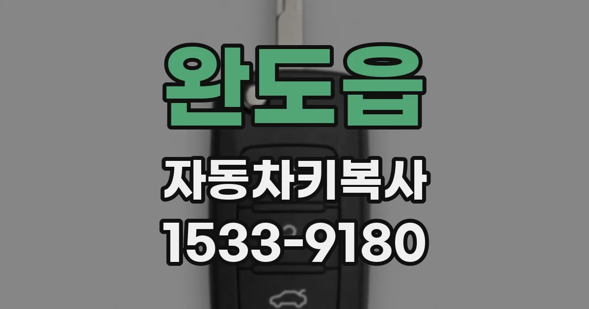 완도읍 자동차키복사