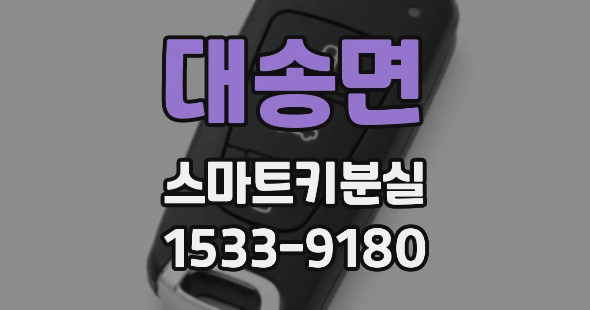 대송면 스마트키분실