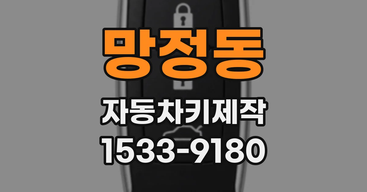 망정동 자동차키제작