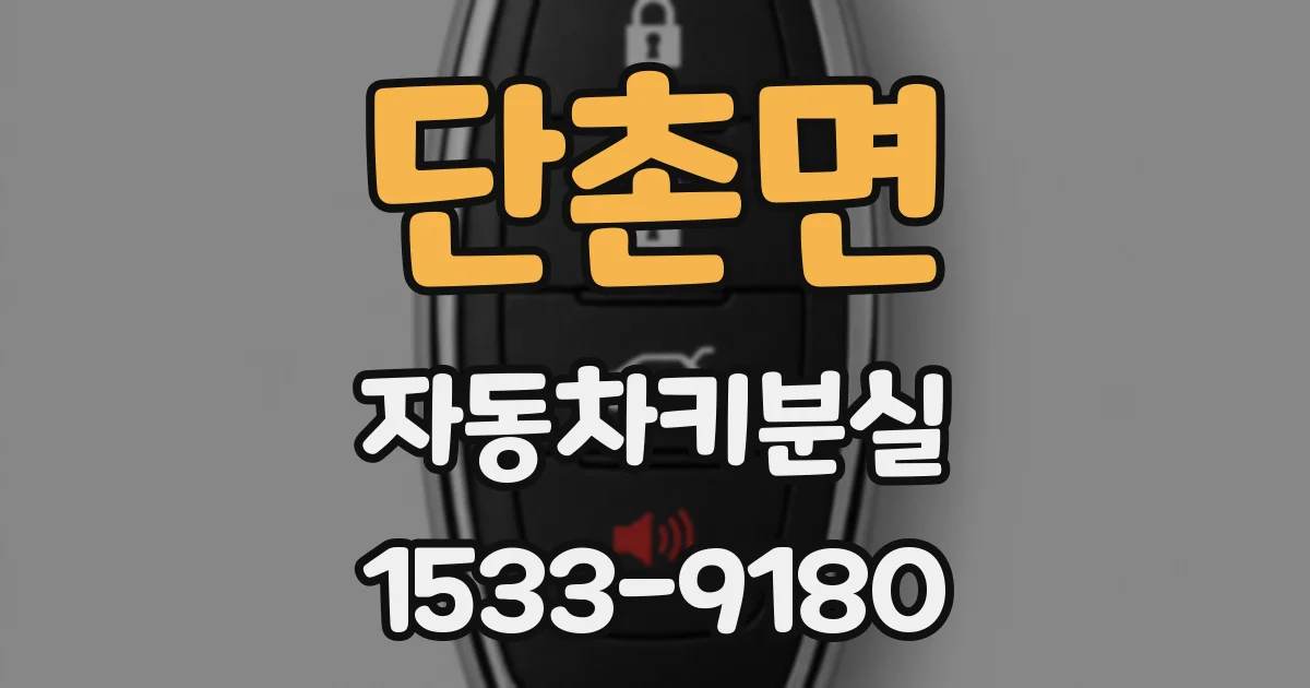 단촌면 자동차키분실