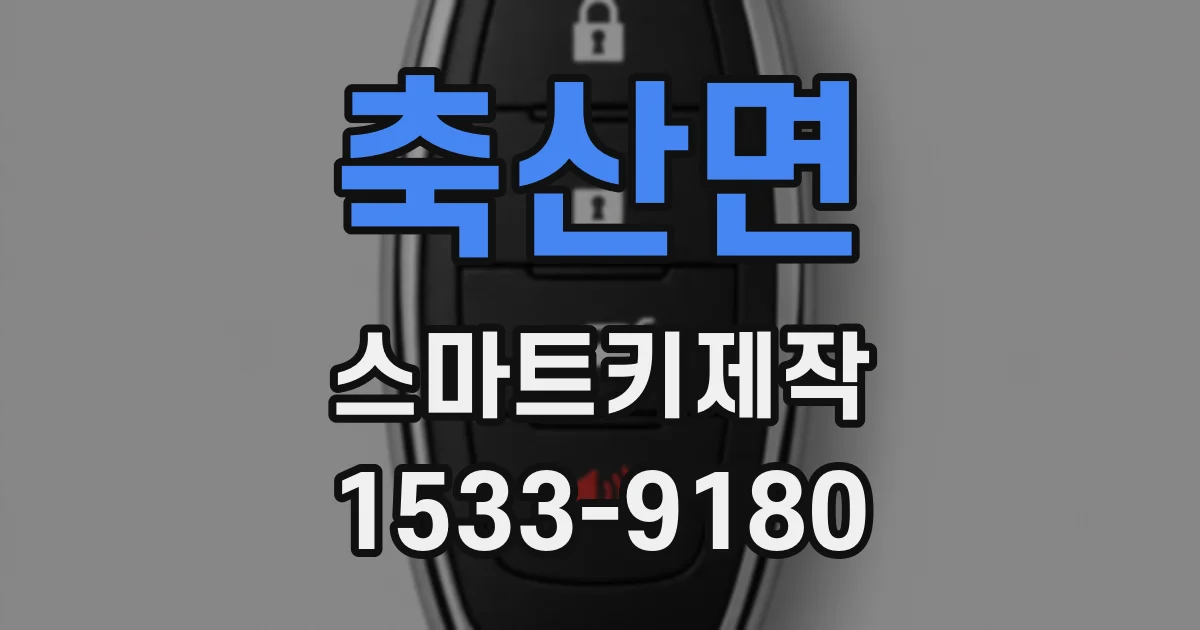 축산면 스마트키제작