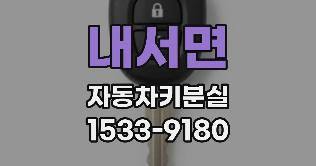 내서면 자동차키분실