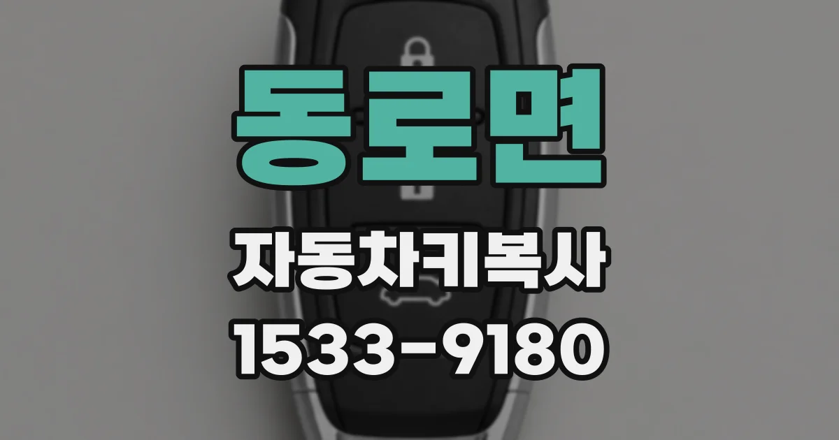 동로면 자동차키복사