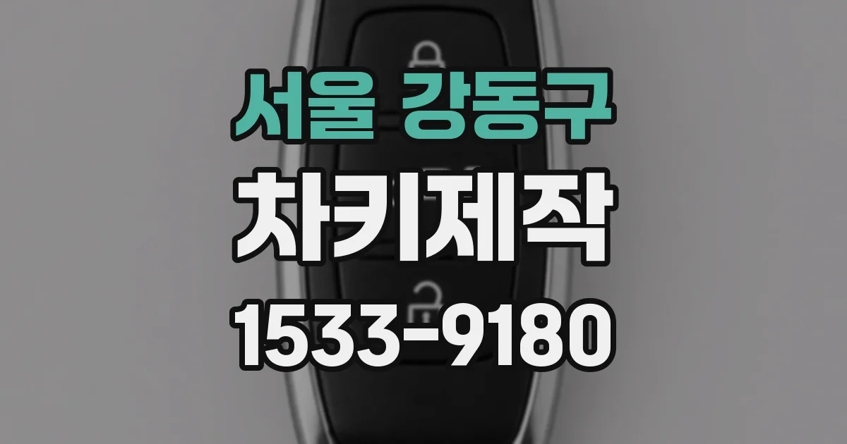 서울 강동구 차키제작
