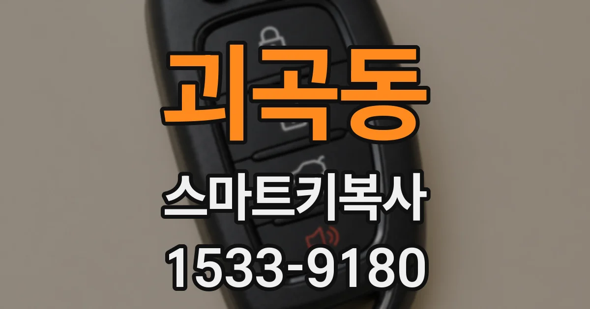 괴곡동 스마트키복사