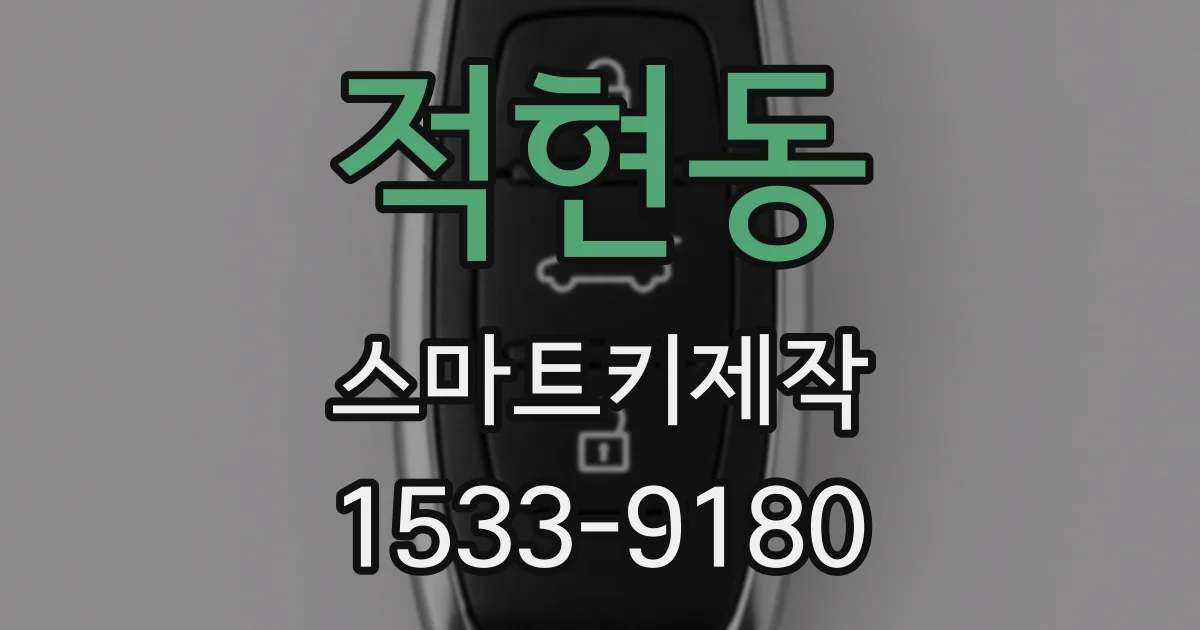 적현동 스마트키제작