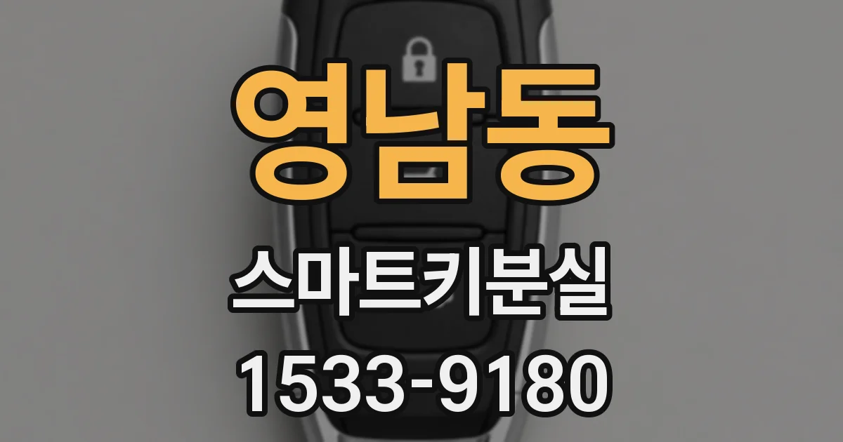 영남동 스마트키분실