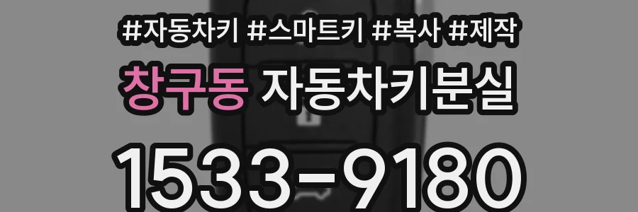 창구동 자동차키분실