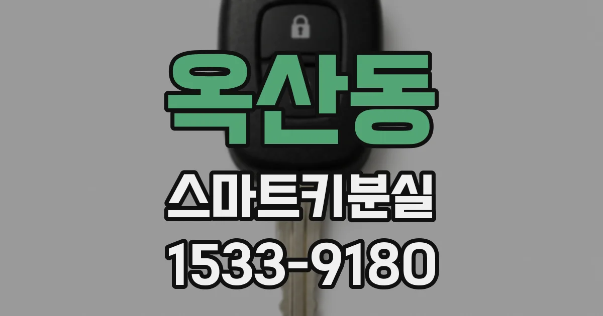 옥산동 스마트키분실