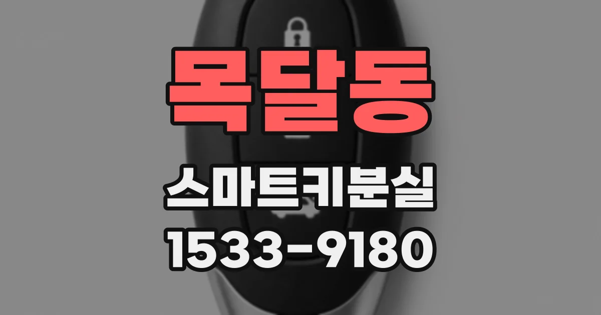 목달동 스마트키분실
