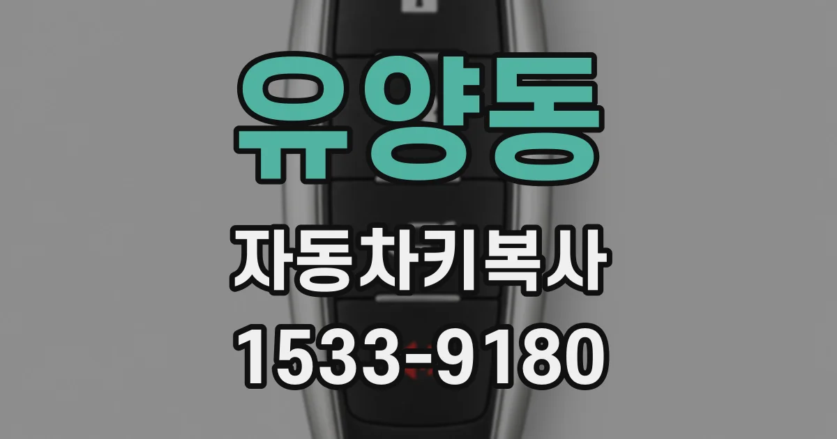 유양동 자동차키복사