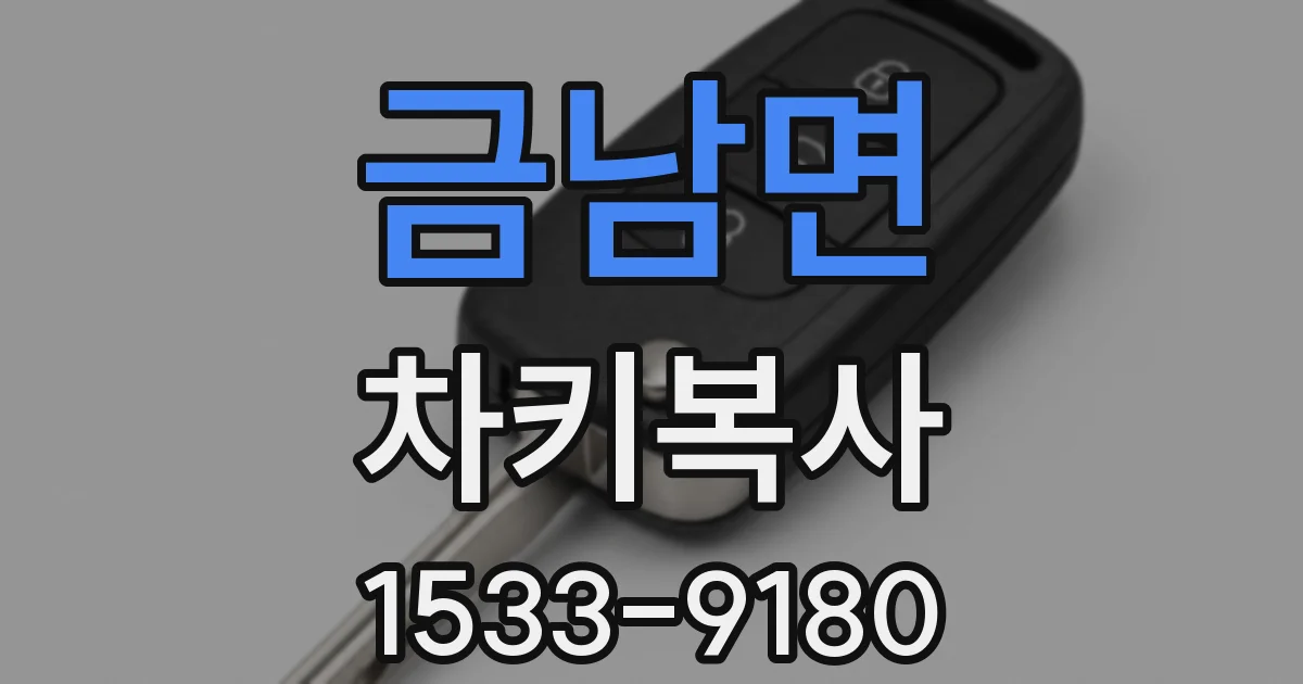 금남면 차키복사