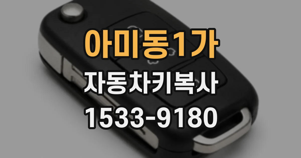아미동1가 자동차키복사