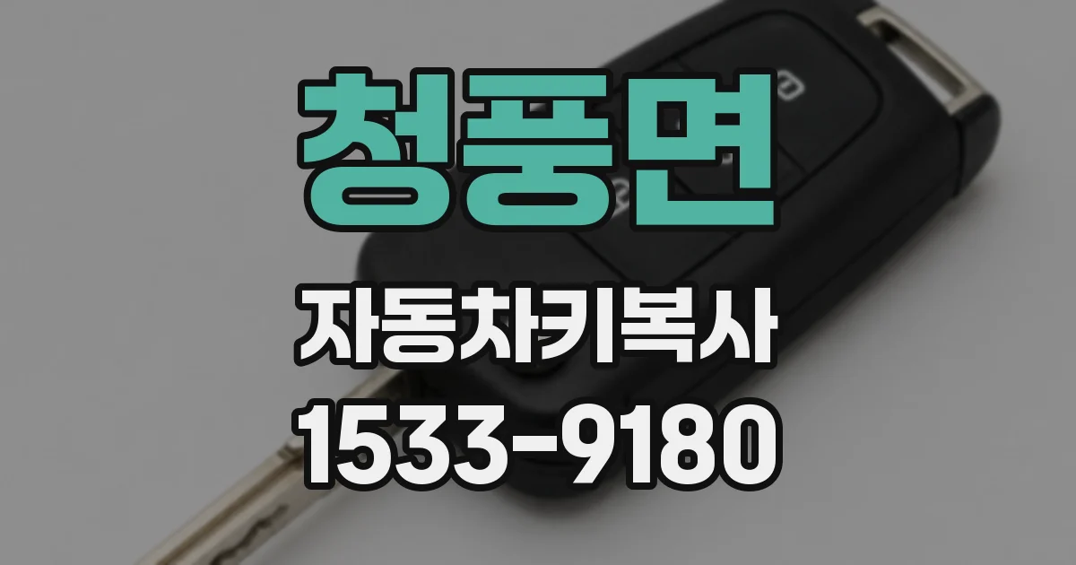 청풍면 자동차키복사