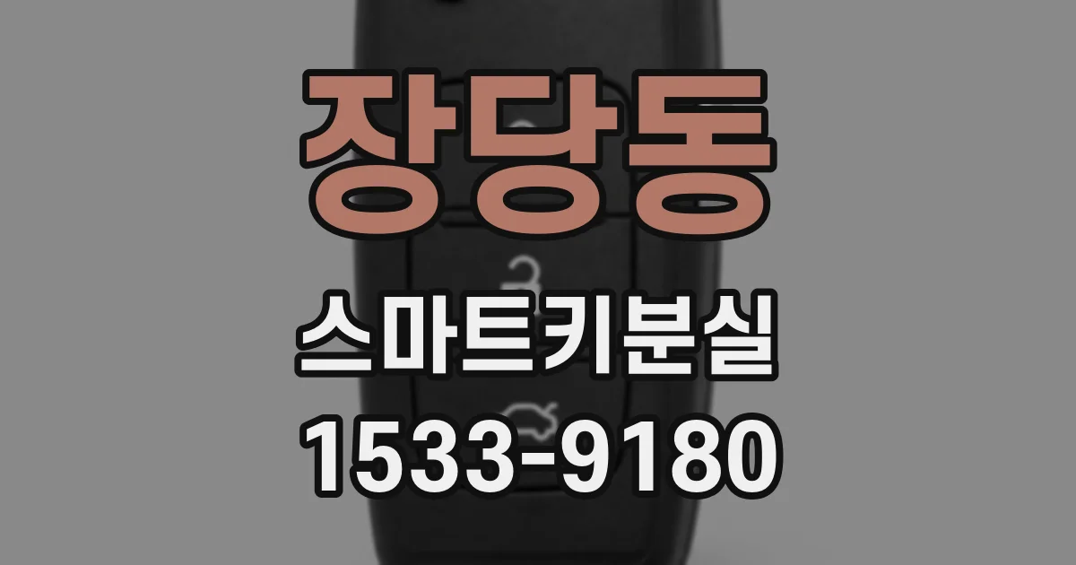 장당동 스마트키분실
