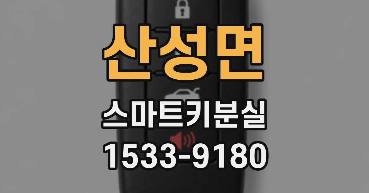 산성면 스마트키분실
