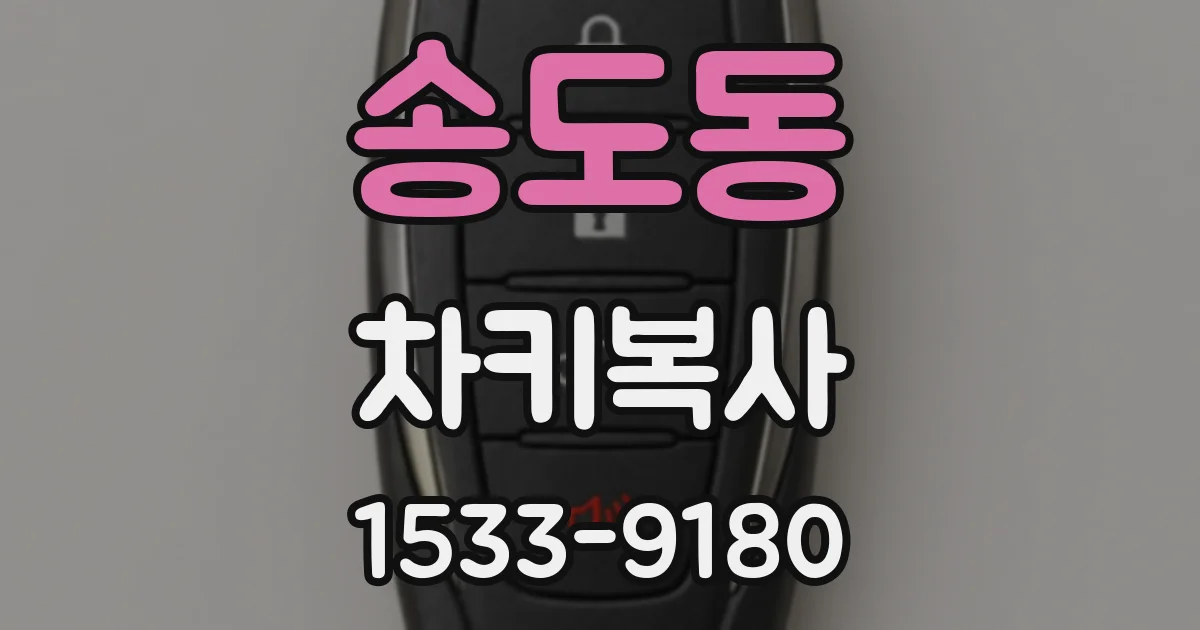 송도동 차키복사