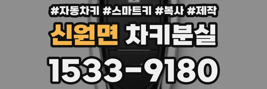 신원면 차키분실