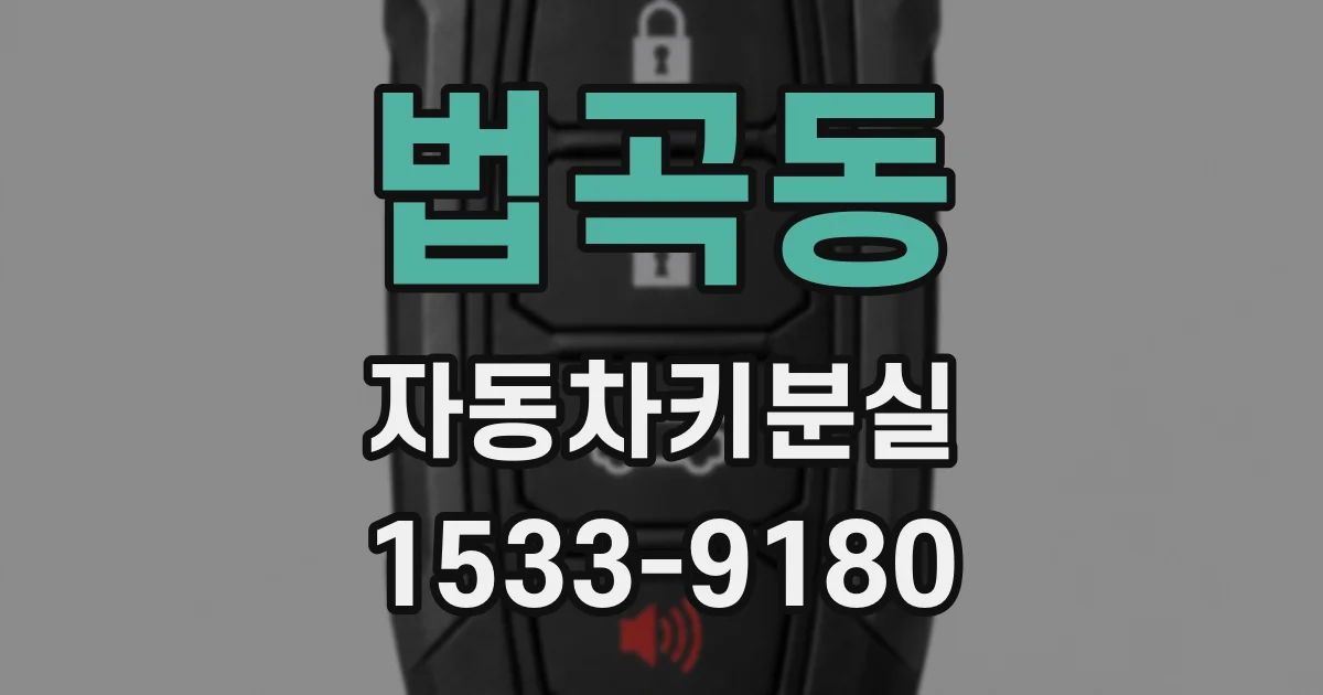 법곡동 자동차키분실