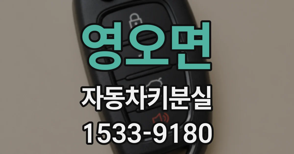 영오면 자동차키분실