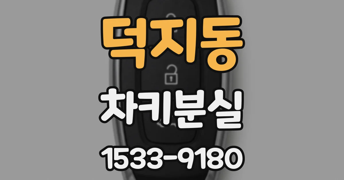 덕지동 차키분실