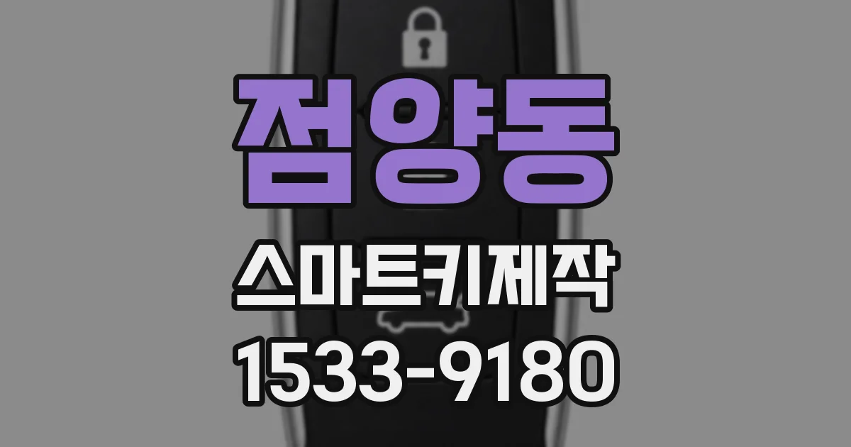 점양동 스마트키제작