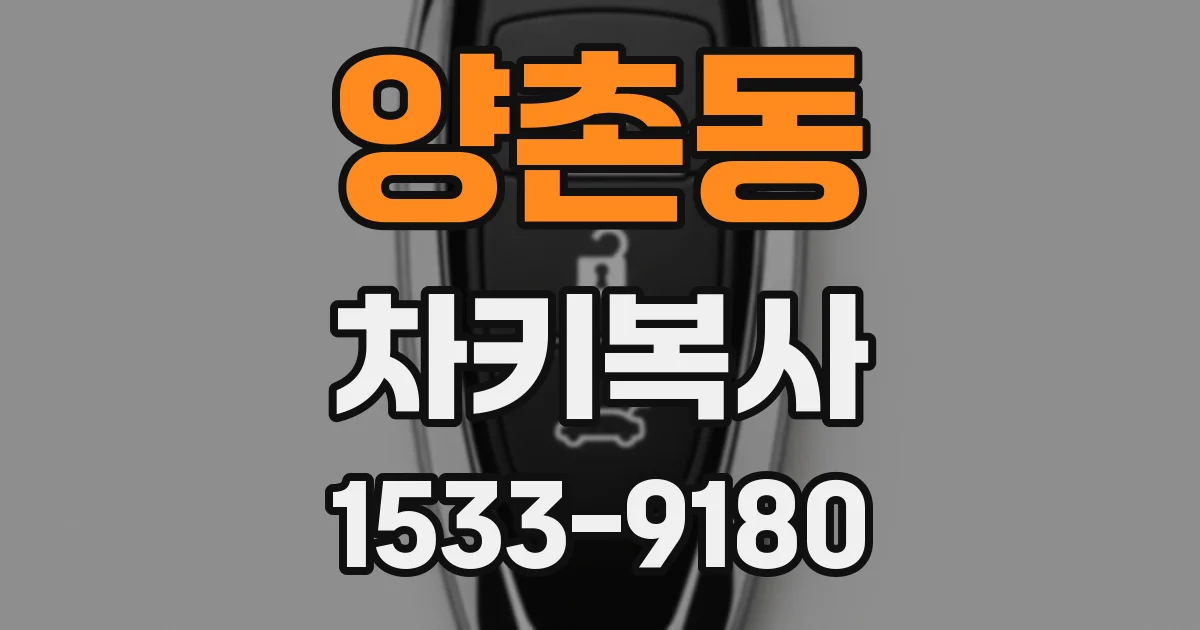 양촌동 차키복사