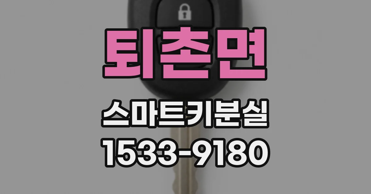 퇴촌면 스마트키분실