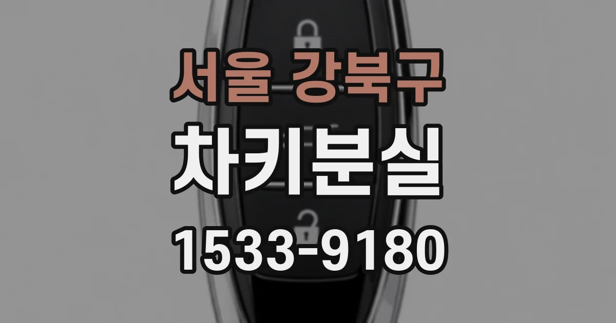 서울 강북구 차키분실