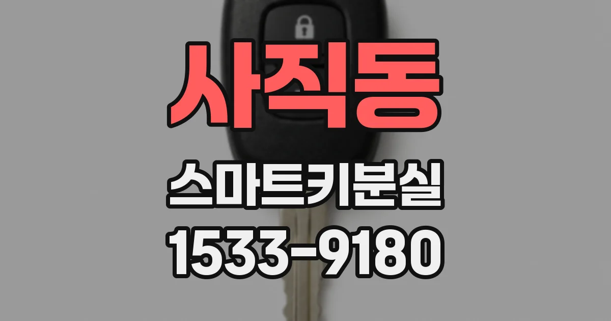 사직동 스마트키분실