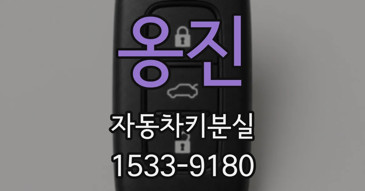 옹진 자동차키분실