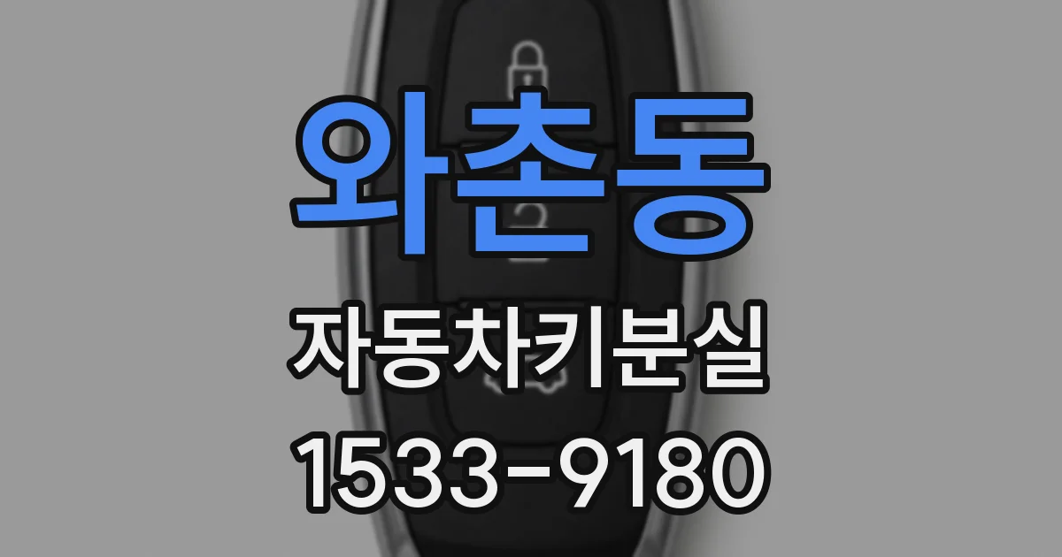 와촌동 자동차키분실