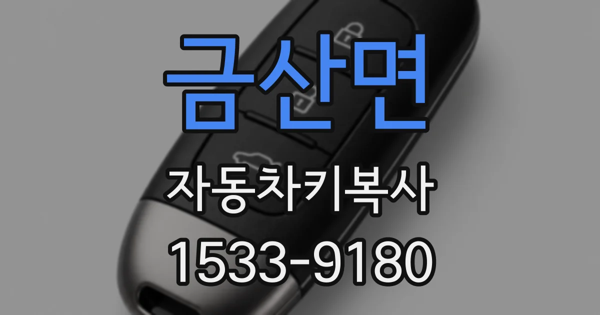 금산면 자동차키복사