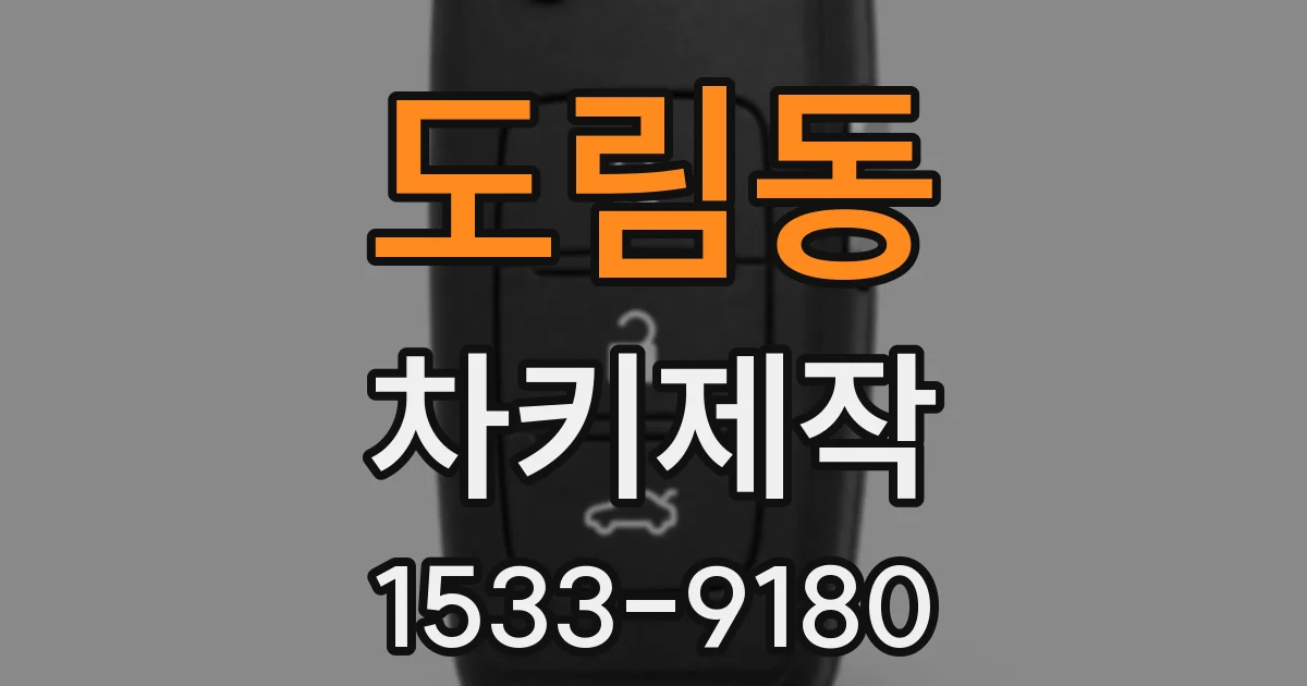 도림동 차키제작