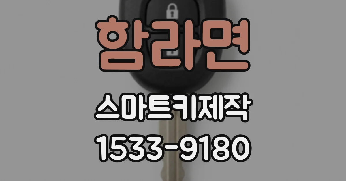 함라면 스마트키제작
