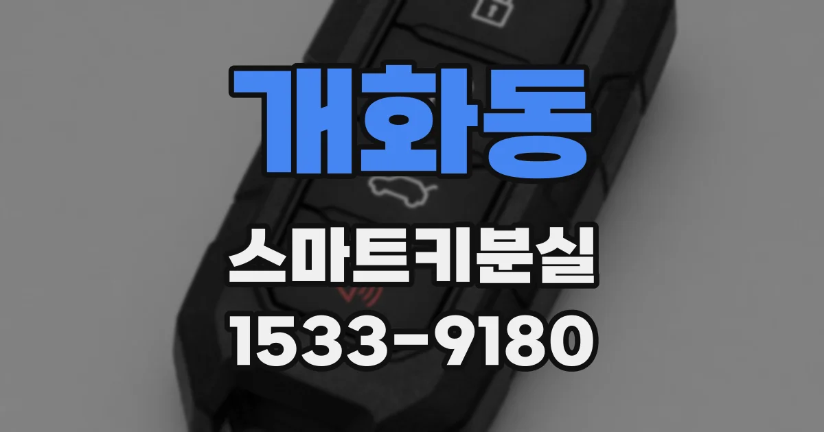 개화동 스마트키분실