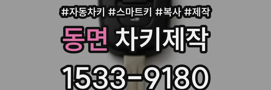 동면 차키제작
