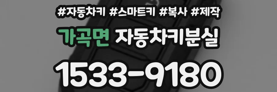 가곡면 자동차키분실