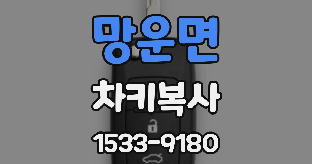 망운면 차키복사