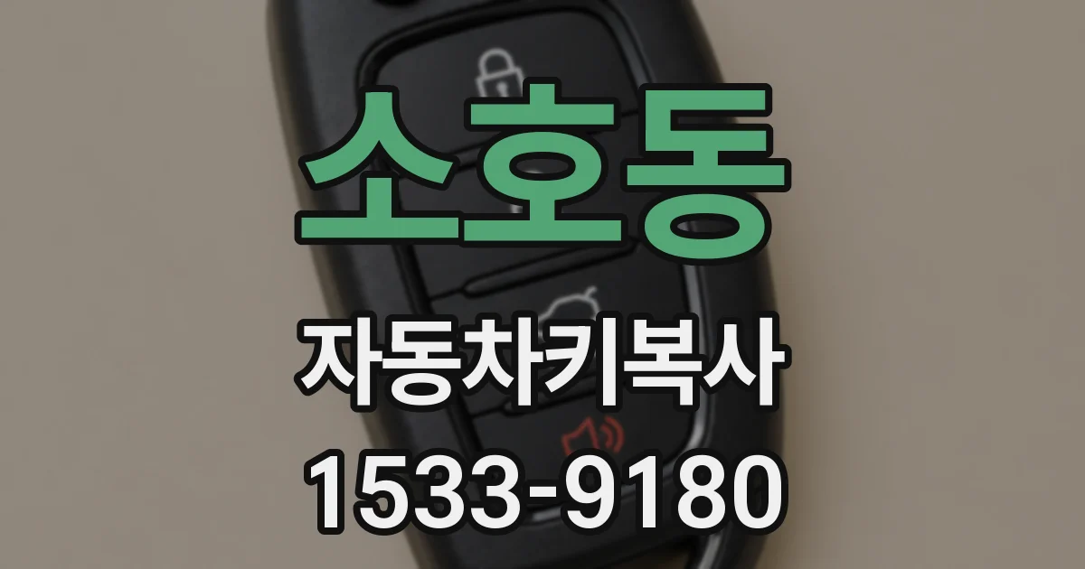 소호동 자동차키복사