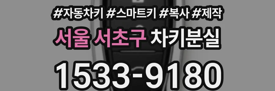서울 서초구 차키분실
