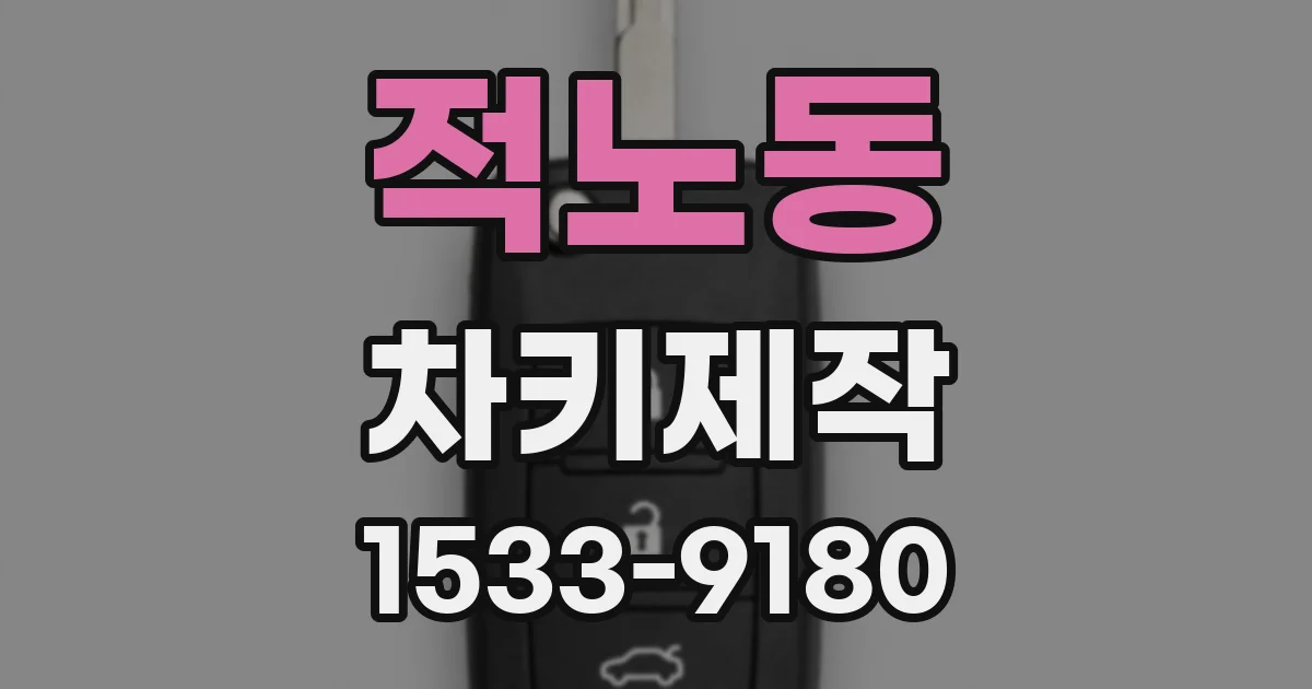 적노동 차키제작