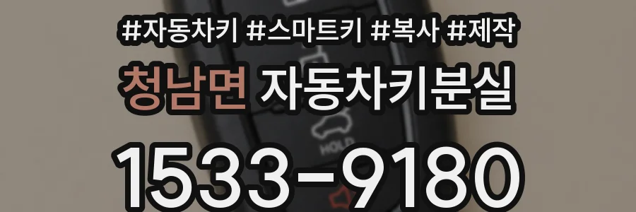 청남면 자동차키분실