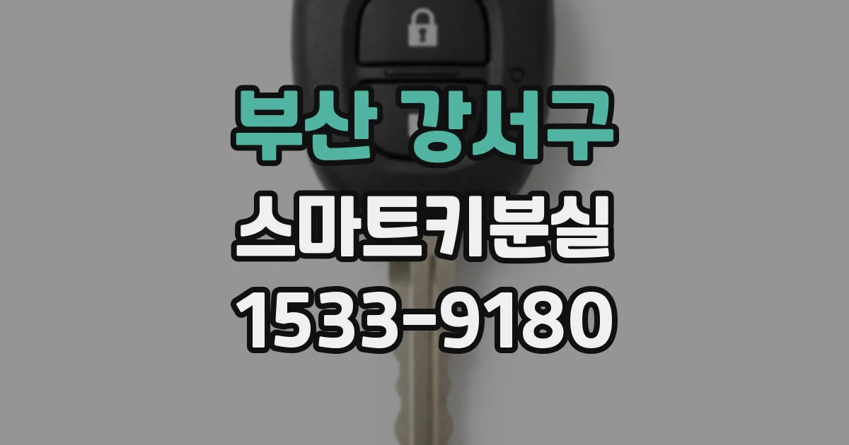 부산 강서구 스마트키분실